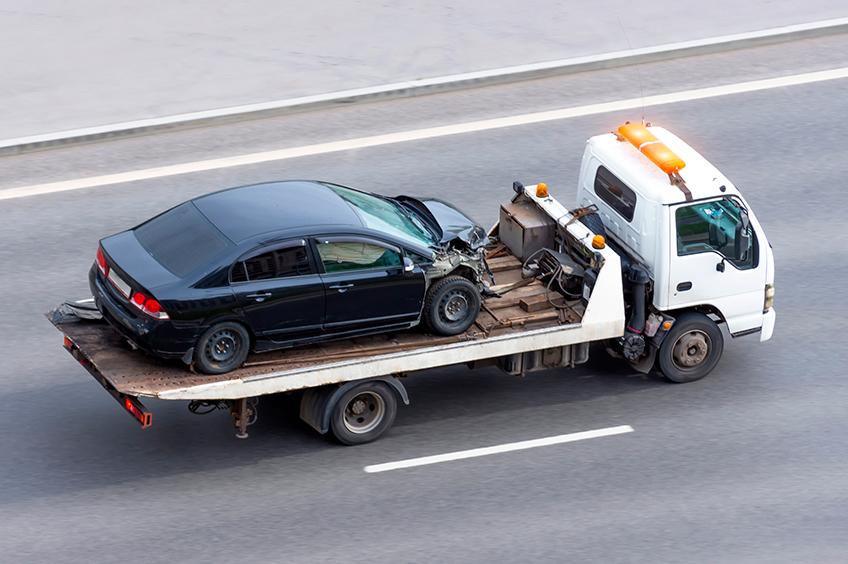 Carro em guincho